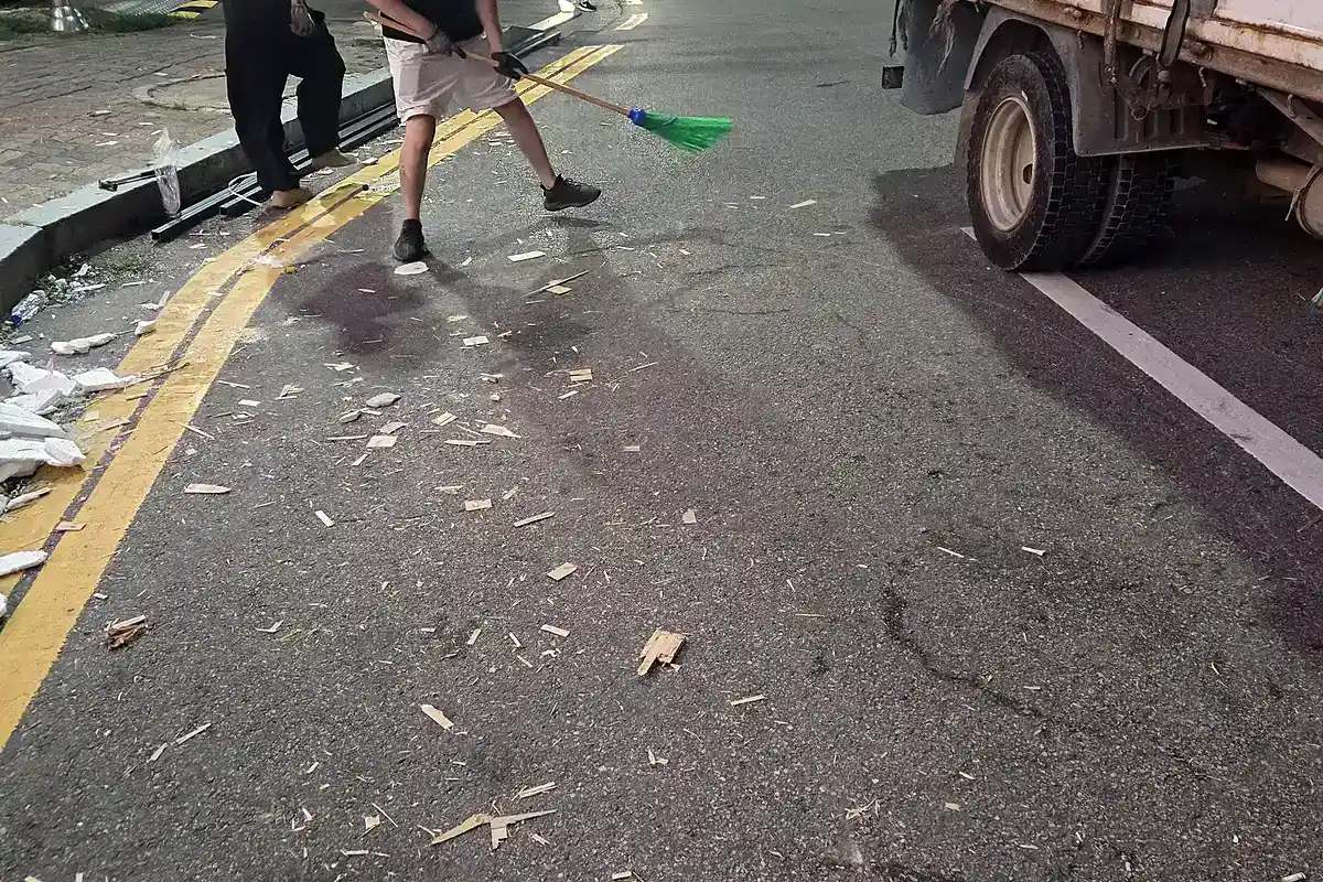 인천 동구 빌라 이사 폐기물 현장 사진 2
